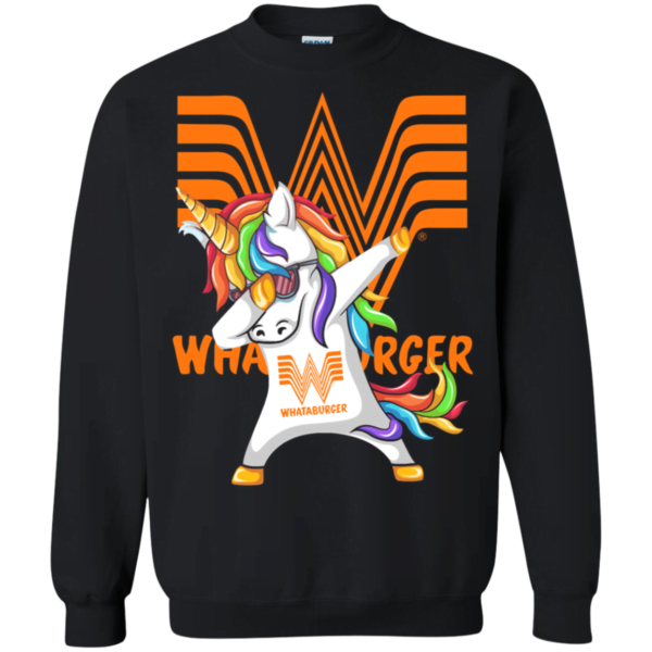 Unicorn Dabbing whataburger Sweatshirt Apparel