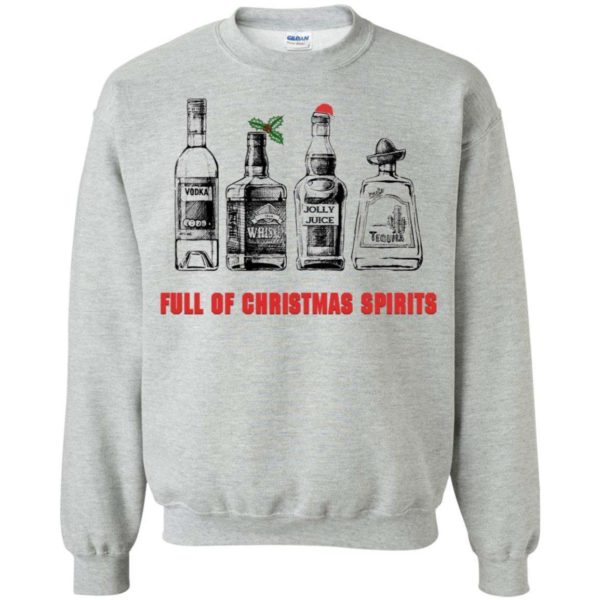 Vodka – Whiskey – Jolly Juice – Full Of Christmas Spirits Shirt Uncategorized