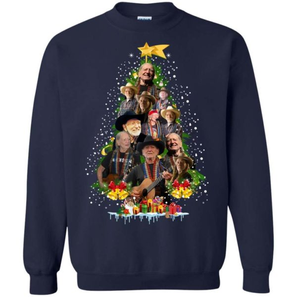 Willie Nelson Christmas sweater Uncategorized