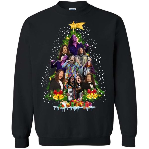 Weird Al Yankovic Christmas tree sweater Uncategorized