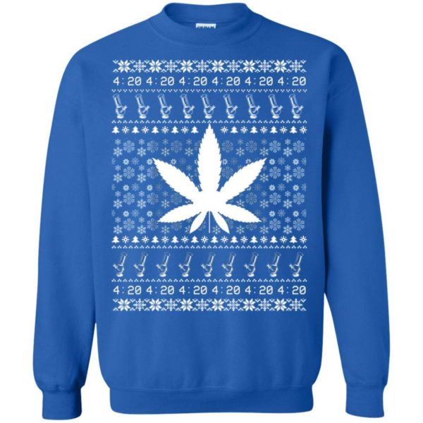 Weed Marijuana Ugly Christmas Sweater Apparel