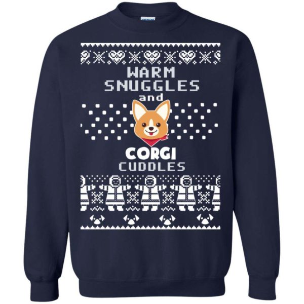 Warm snuggles and Corgi cuddles Christmas sweater Apparel