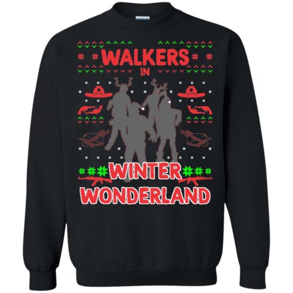 Walkers in a Winter Wonderland Ugly Christmas Sweater Apparel