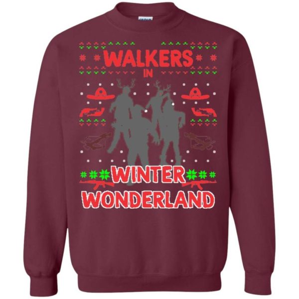 Walkers in a Winter Wonderland Ugly Christmas Sweater Apparel