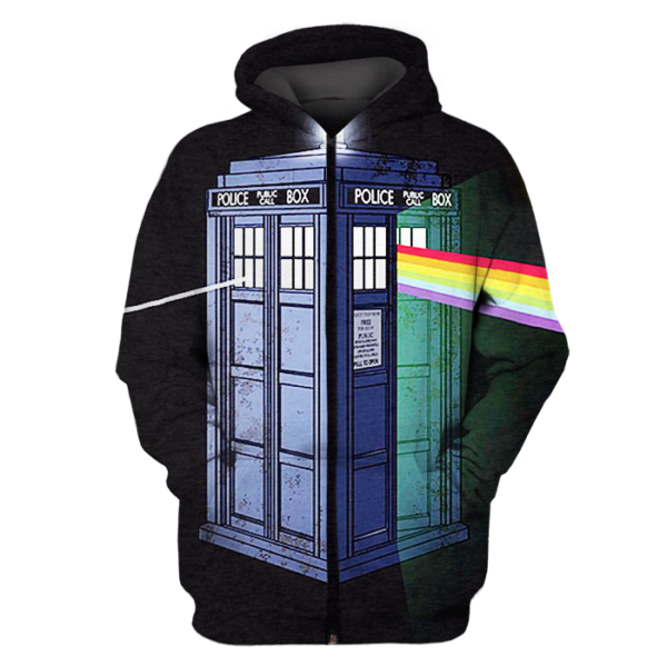 3D All Over Printed Dr Who Hoodie Apparel