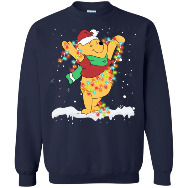 Pooh Winnie The Pooh Merry Christmas Sweatshirt Apparel