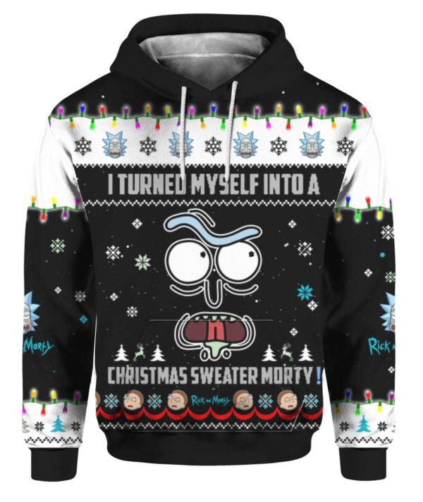 Rick & Morty 3D Christmas I Turned Myself Into A Christmas Sweater Apparel