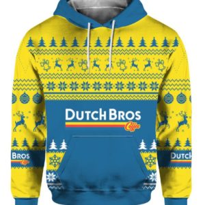 Dutch Bros Coffee 3D Printed Christmas Sweatshirt Apparel