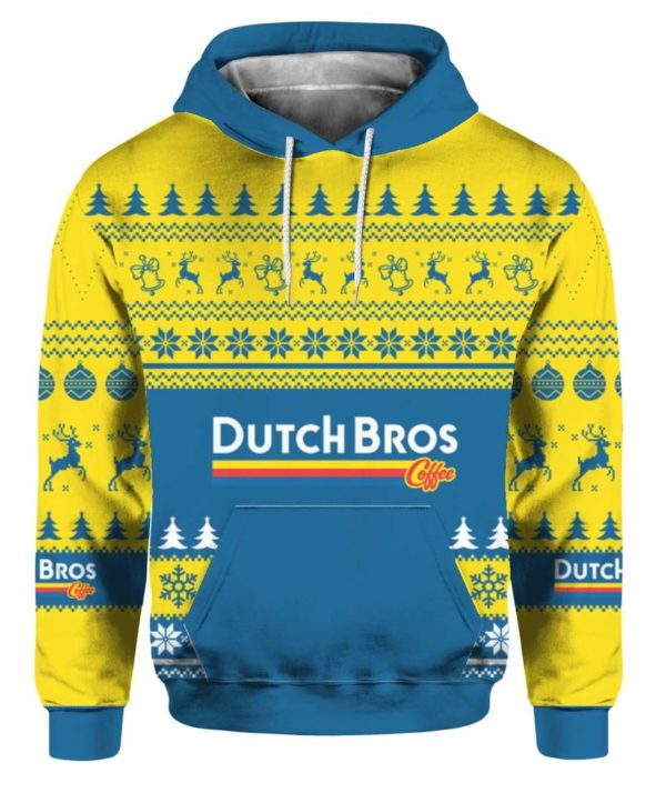 Dutch Bros Coffee 3D Printed Christmas Sweatshirt Apparel