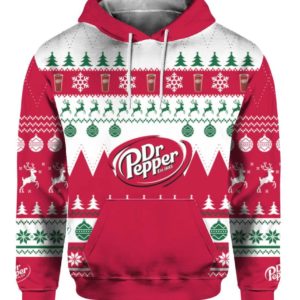 Dr Pepper 3D Printed Christmas Sweatshirt Apparel