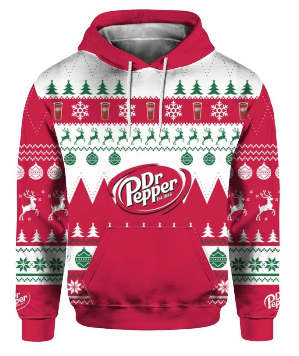 Dr Pepper 3D Printed Christmas Sweatshirt Apparel