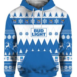 Bud Light 3D Printing Christmas Sweatshirt Apparel