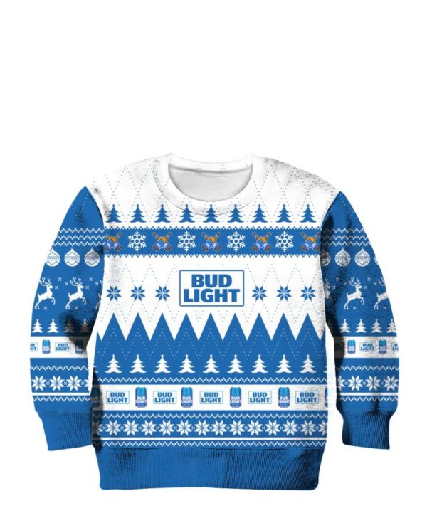 Bud Light 3D Printing Christmas Sweatshirt Apparel
