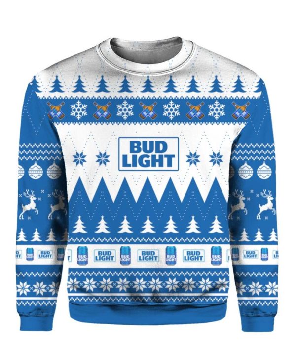 Bud Light 3D Printing Christmas Sweatshirt Apparel