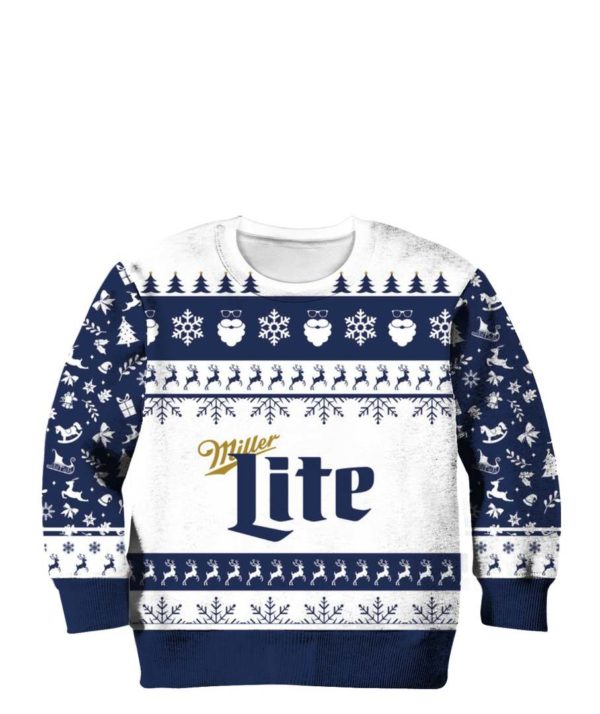 Miller Lite 3D Printing Christmas Sweatshirt Apparel