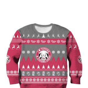 Titties Coors Light 3D Printed Christmas Sweatshirt Uncategorized