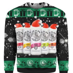 White Claw Santa Claws 3D Ugly Christmas Sweater Apparel