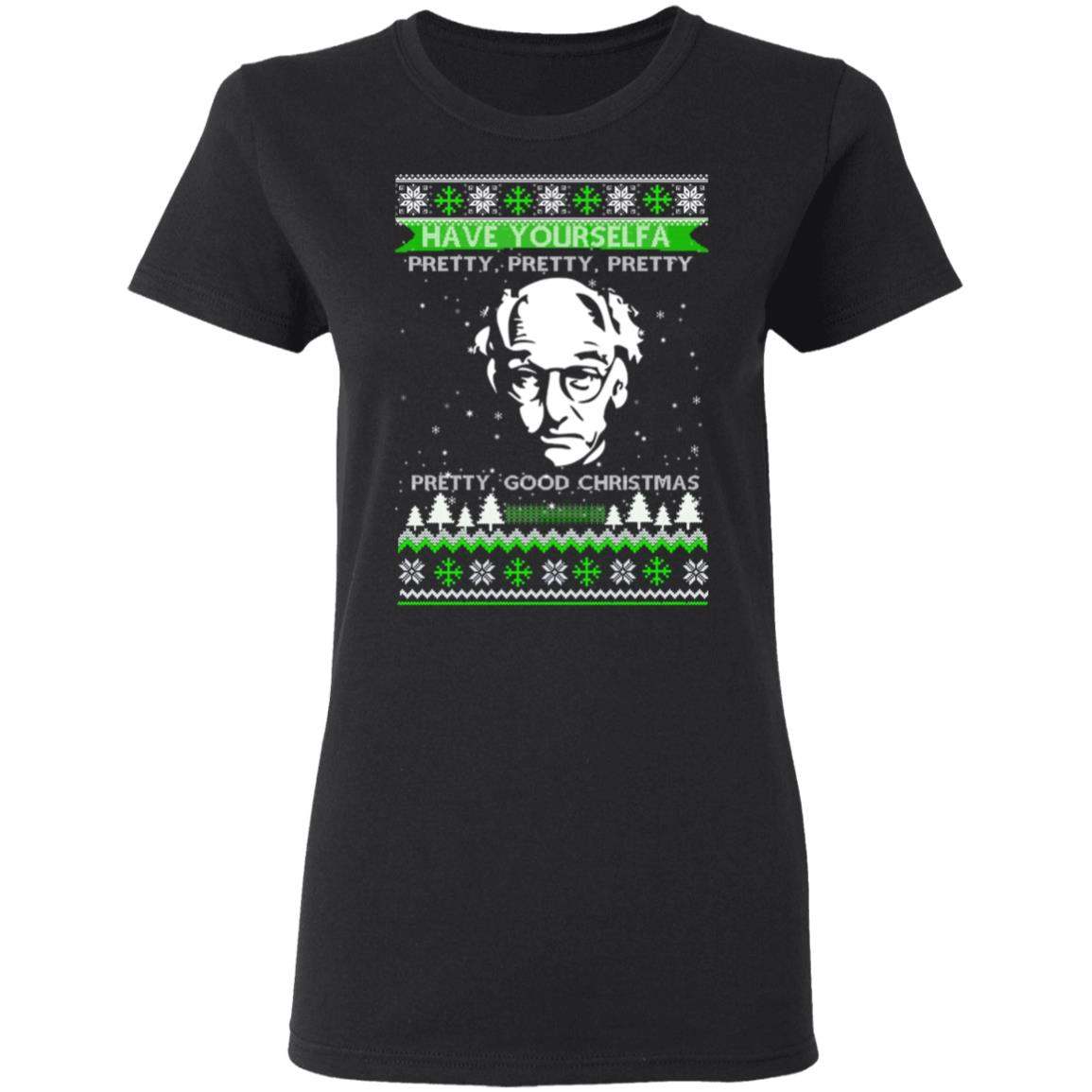 Larry David Have Yourself A Pretty Good Christmas Christmas Sweater Apparel Larry David Have Yourself A Pretty Good Christmas Christmas Sweater Apparel