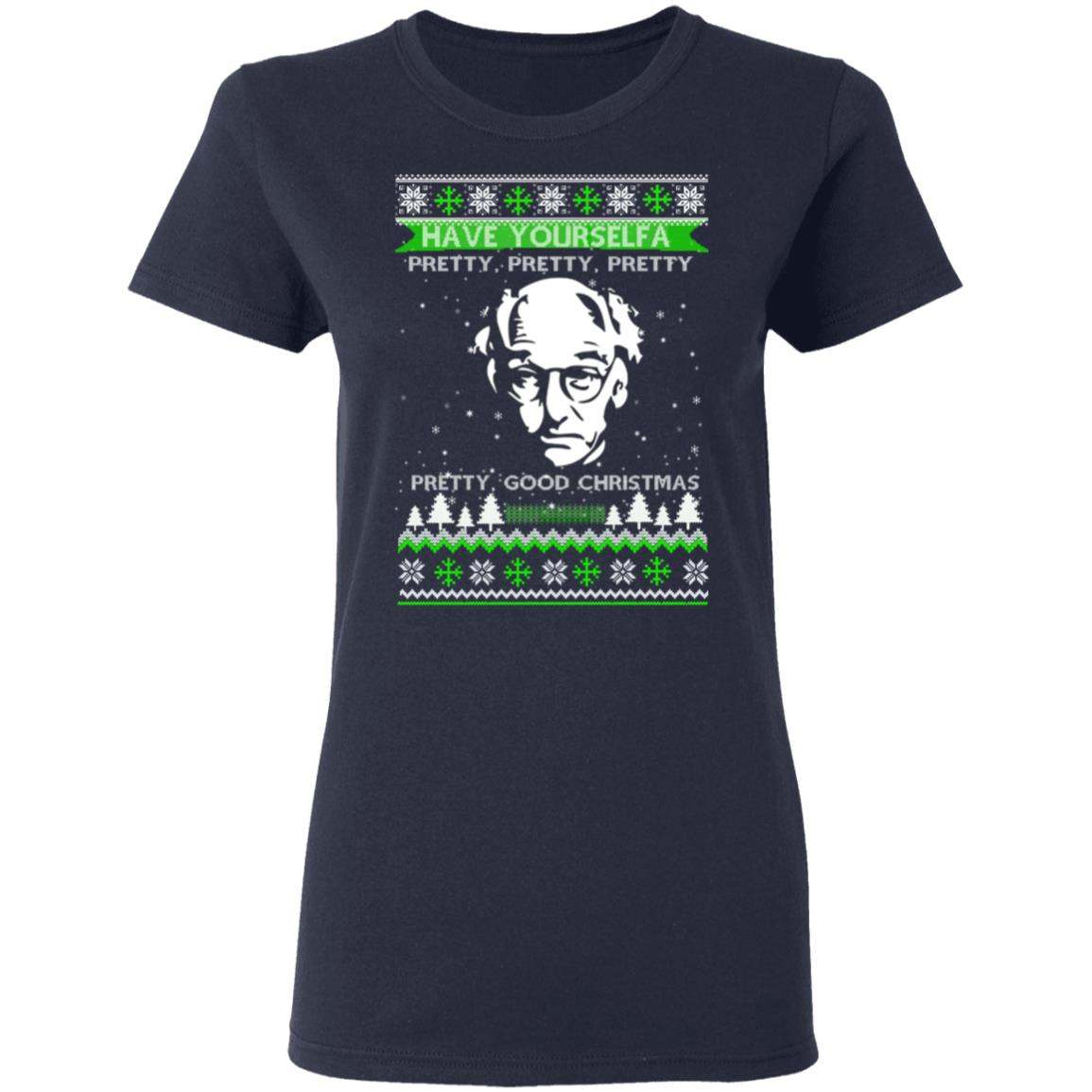 Larry David Have Yourself A Pretty Good Christmas Christmas Sweater Apparel Larry David Have Yourself A Pretty Good Christmas Christmas Sweater Apparel