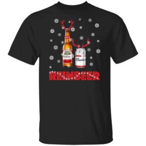 Budweiser Reinbeer Funny Beer Reindeer Christmas Sweater Hoodie Apparel