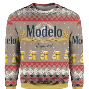 Modelo Especial Beer 3D Print Ugly Christmas Sweater, Hoodie Apparel