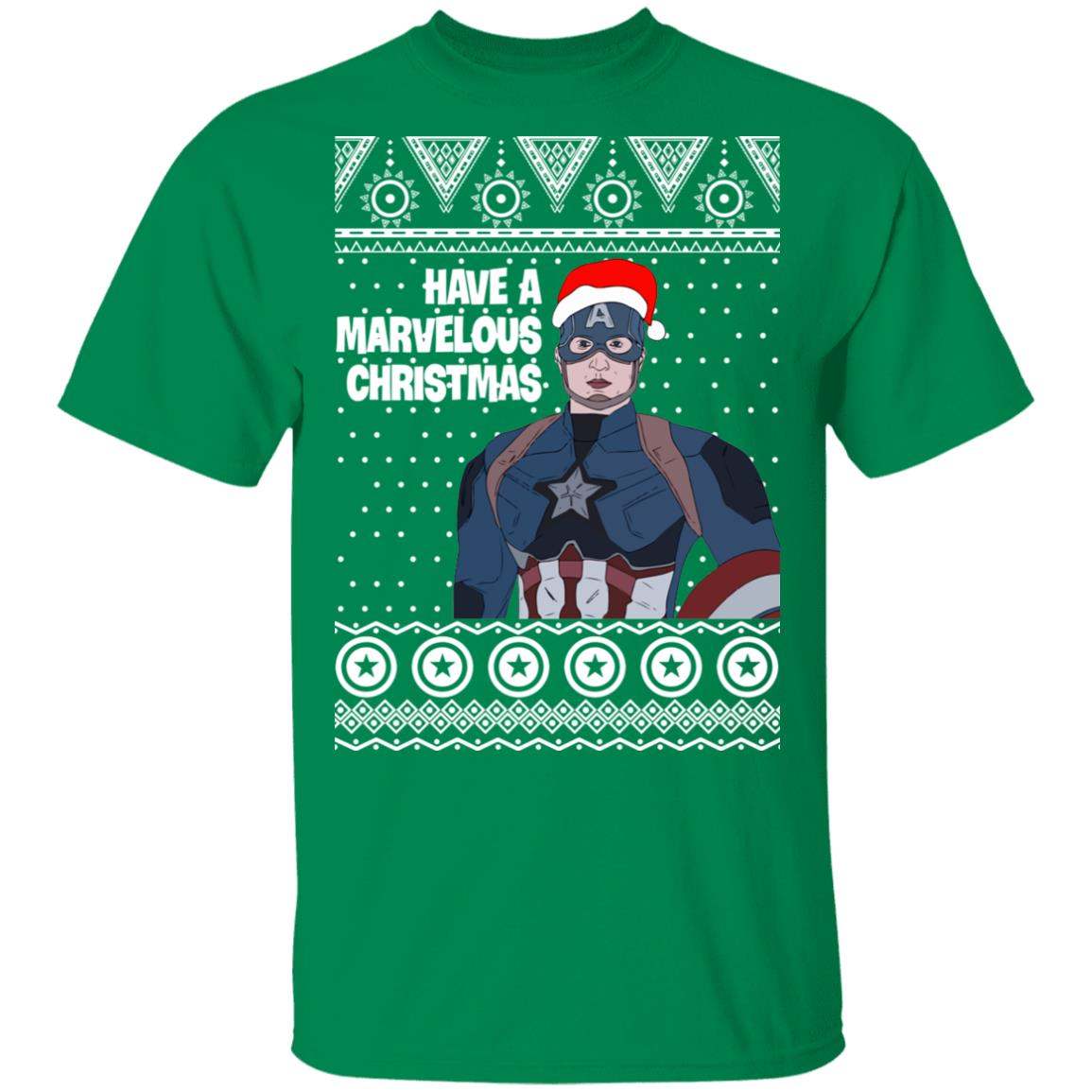 Captain America Have A Marvelous Christmas Avengers Ugly Sweatshirt Apparel Captain America Have A Marvelous Christmas Avengers Ugly Sweatshirt Apparel