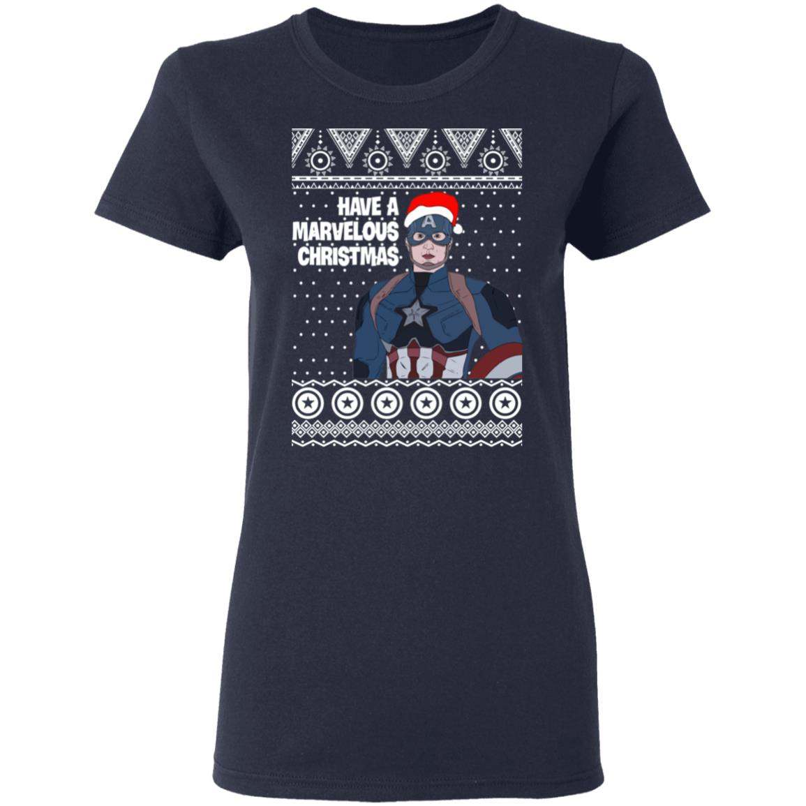 Captain America Have A Marvelous Christmas Avengers Ugly Sweatshirt Apparel Captain America Have A Marvelous Christmas Avengers Ugly Sweatshirt Apparel