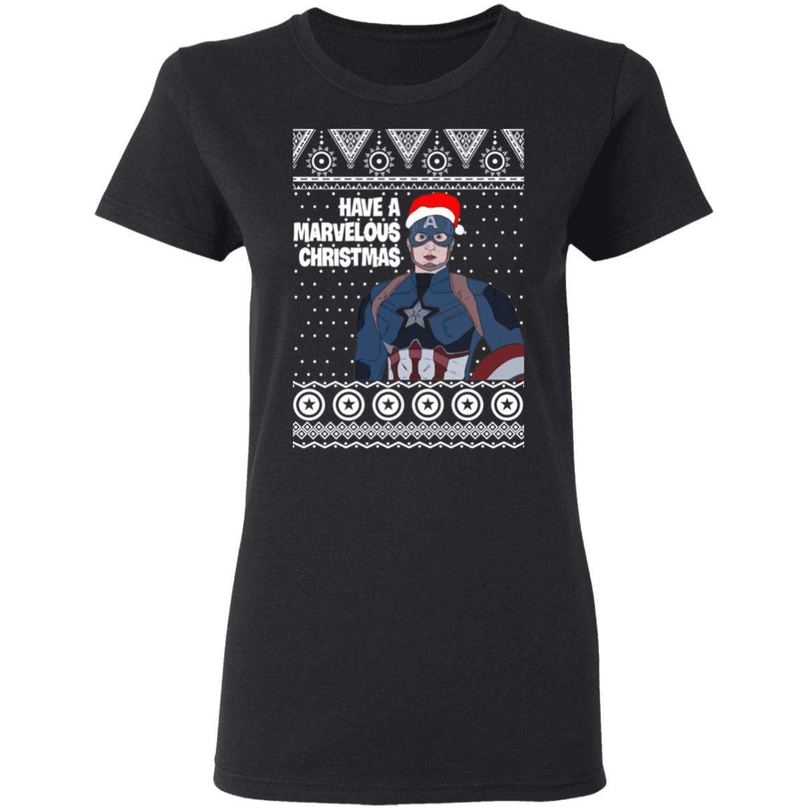 Captain America Have A Marvelous Christmas Avengers Ugly Sweatshirt Apparel Captain America Have A Marvelous Christmas Avengers Ugly Sweatshirt Apparel