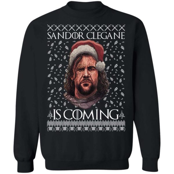 THE HOUND Game of Thrones Sandor Clegane Is Coming Ugly Christmas Sweater, Hoodie Apparel