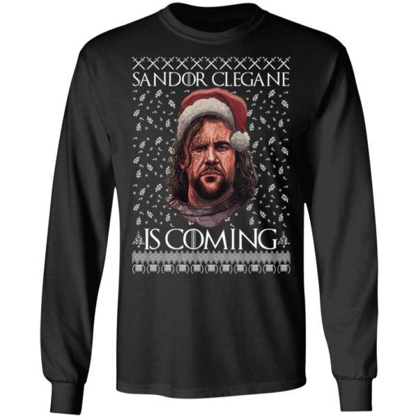 THE HOUND Game of Thrones Sandor Clegane Is Coming Ugly Christmas Sweater, Hoodie Apparel