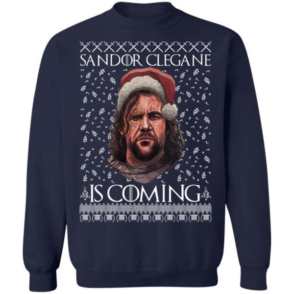 THE HOUND Game of Thrones Sandor Clegane Is Coming Ugly Christmas Sweater, Hoodie Apparel