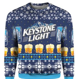 Keystone Light Beer 3D Print Ugly Christmas Apparel