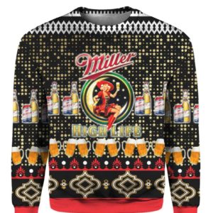 Miller High Life Beer 3D Print Ugly Christmas Apparel