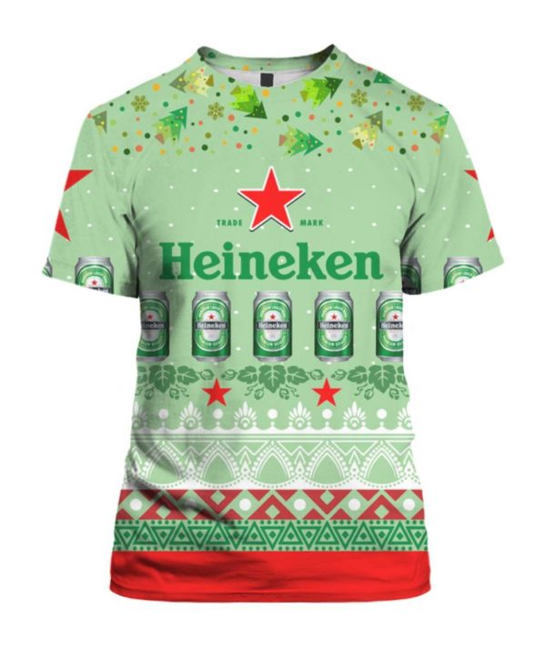 Heineken Beer 3D Print Ugly Christmas Sweater Apparel