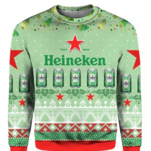 Heineken Beer 3D Print Ugly Christmas Sweater Apparel