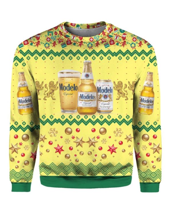Modelo Especial Beer Bottles 3D Print Ugly Christmas Sweater Apparel