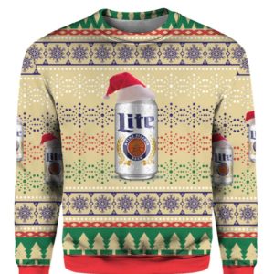 Miller Lite Beer 3D Print Ugly Christmas Sweater, Hoodie Apparel