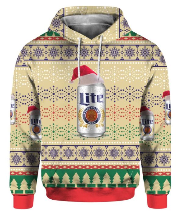 Miller Lite Beer 3D Print Ugly Christmas Sweater, Hoodie Apparel
