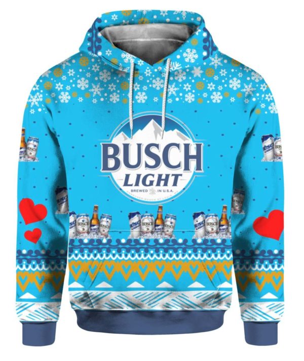 Busch Light Beer 3D Print Ugly Christmas Sweater Apparel