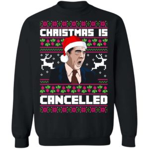 Michael Scott The Office Christmas Is Cancelled Christmas Shirt Apparel