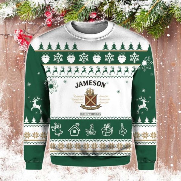 Jameson christmas knitting pattern 3d sweatshirt Apparel