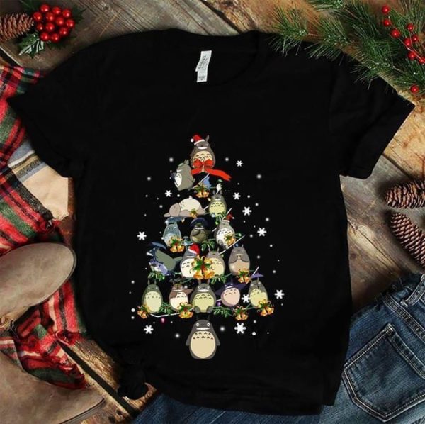 Totoro christmas tree christmas shirt Apparel
