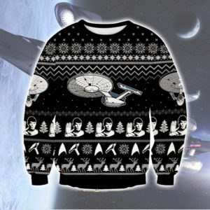 Star Trek 3D Print Christmas Sweatshirt Apparel