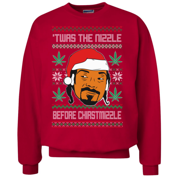 Twas The Nizzle Before Christmizzle Snoop Dog Christmas Sweatshirt Uncategorized