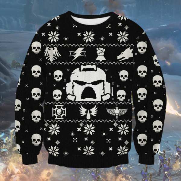 Warhammer 40k 3D Print Christmas Sweatshirt Apparel