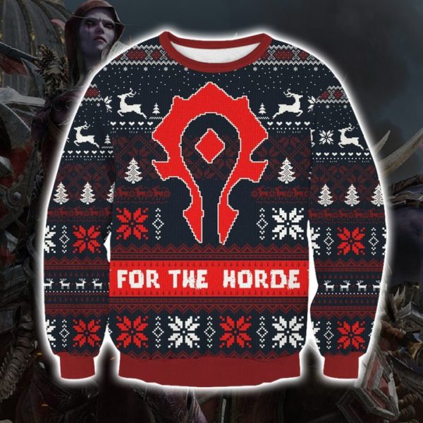 World of Warcraft for the horde 3D Print Christmas Sweatshirt Apparel