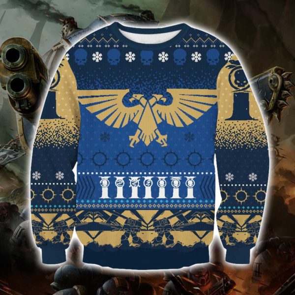 Warhammer 40k Imperium 3D Print Christmas Sweatshirt Apparel