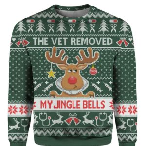 The Vet Removed My Jingle Bells Ugly Christmas Sweater Uncategorized