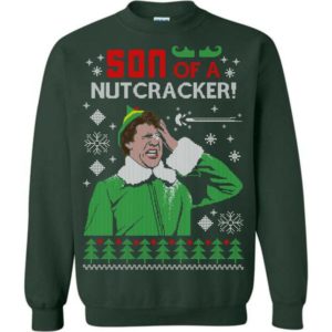 Son Of A Nutcracker Elf Ugly Christmas Sweater Apparel