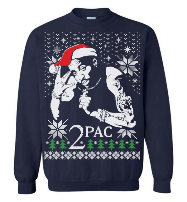 2 Pac Christmas Sweater Apparel